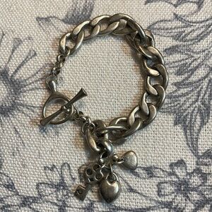 Vintage Fossil Charm‎ Bracelet